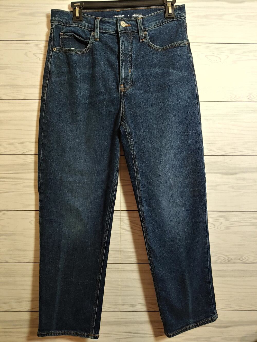 Womens Old Navy Sky Hi Straight jeans sz 8